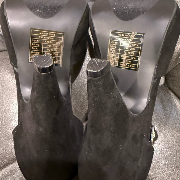 Modcloth Graham Black Heels with Mary Jane Strap Whimsygoth Vintage Look - Picture 8 of 11